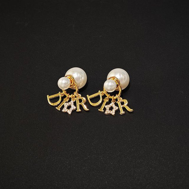 zjy8 Steckerohrringe, Perle, Messing, Gold, Damen, beige - Bild 1