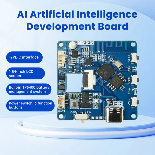 Aideepen ESP32-AI WIFI Voice Chat Modul mit Typ-C-Schnittstelle für Xiaozhi AI, Deepseek und Qwen Modelle in Blau - Bild 1