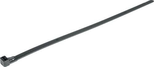HellermannTyton Kabelbinder REL250-PA66W-BK Schwarz UV-stabilisiert 100 Stück - Bild 1
