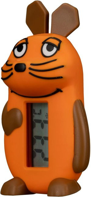 DieMaus Badethermometer in Orange aus BPA-freiem Material - Bild 1