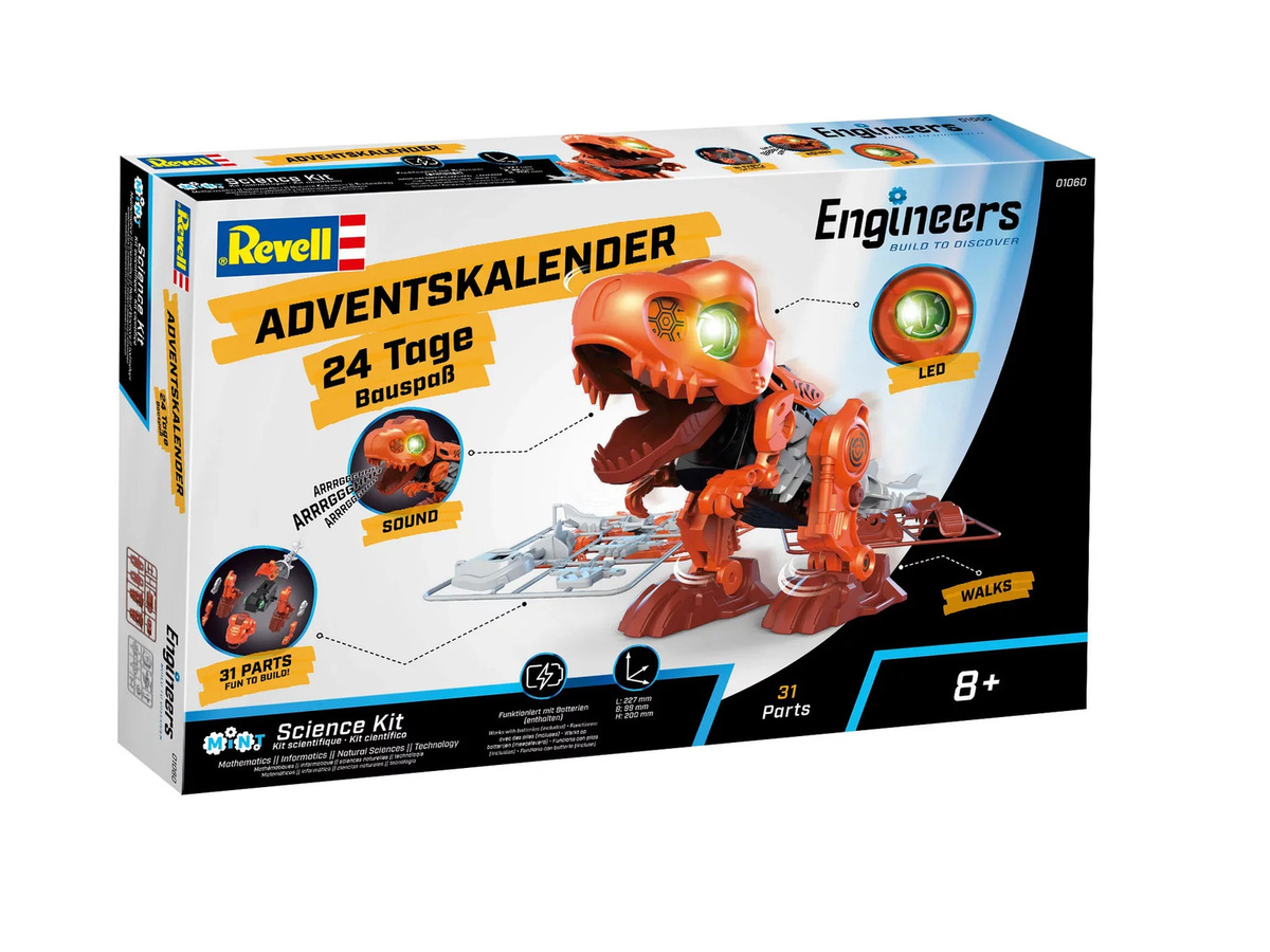 Revell Advent Calendar Engineers Electric T.Rex, ab 8 Jahren - Bild 4