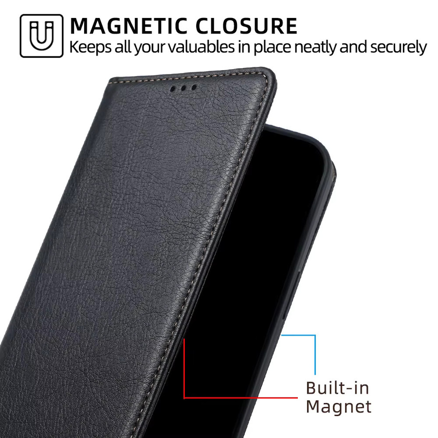 Leder-Flip-Handyhülle für Samsung Galaxy A57 A37 A27 A17 A07 A56 A36 A26 A16 A06 A55 A35 A15 A54 A34 mit magnetischer Abdeckung in Grün - Bild 6