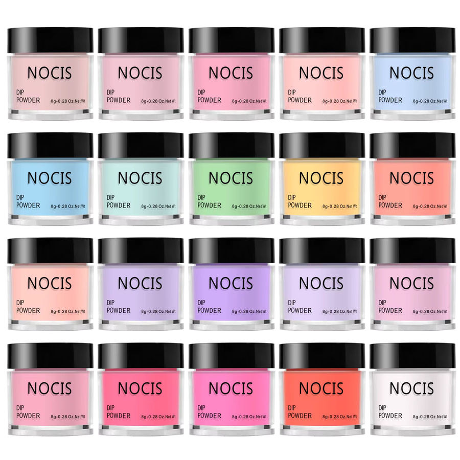 NOCIS Dip-Maniküre-Set, 33-teiliges Nagelkunst-Set mit schimmerndem Puder - Bild 3