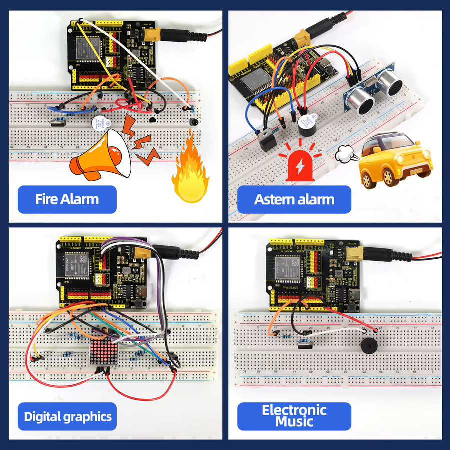 Keyestudio ESP32 IoT Projekt Lernkit für Elektronik-Ingenieure mit über 50 Komponenten in Multicolor - Bild 2