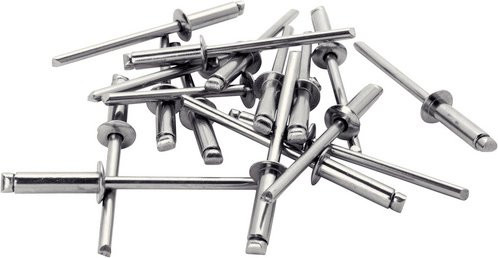 Rapid Blindniete aus Edelstahl in Silber, Ø 3,2 x 8 mm, 50 Stück - Bild 1