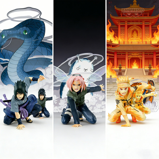 Bandai Naruto Shippuden Uzumaki Sasuke Uchiha Naruto Actionfiguren, Zubehör - Bild 1