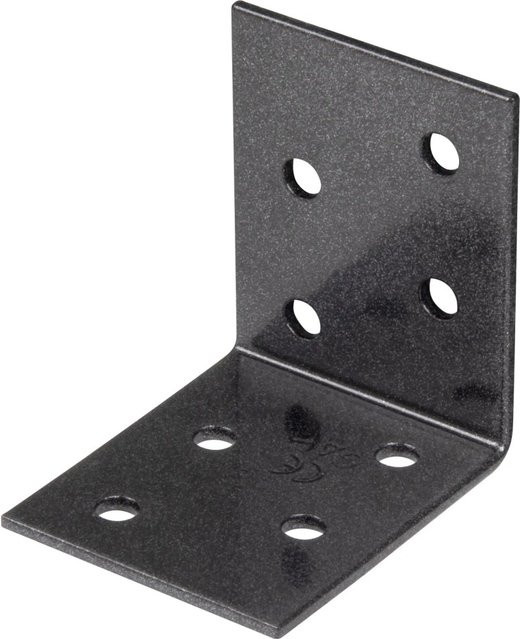 GAH Alberts Duravis Winkelverbinder Schwarzdiamant Duplexbeschichtet aus Stahl B/H/T: 50 x 50 x 40 mm - Bild 1