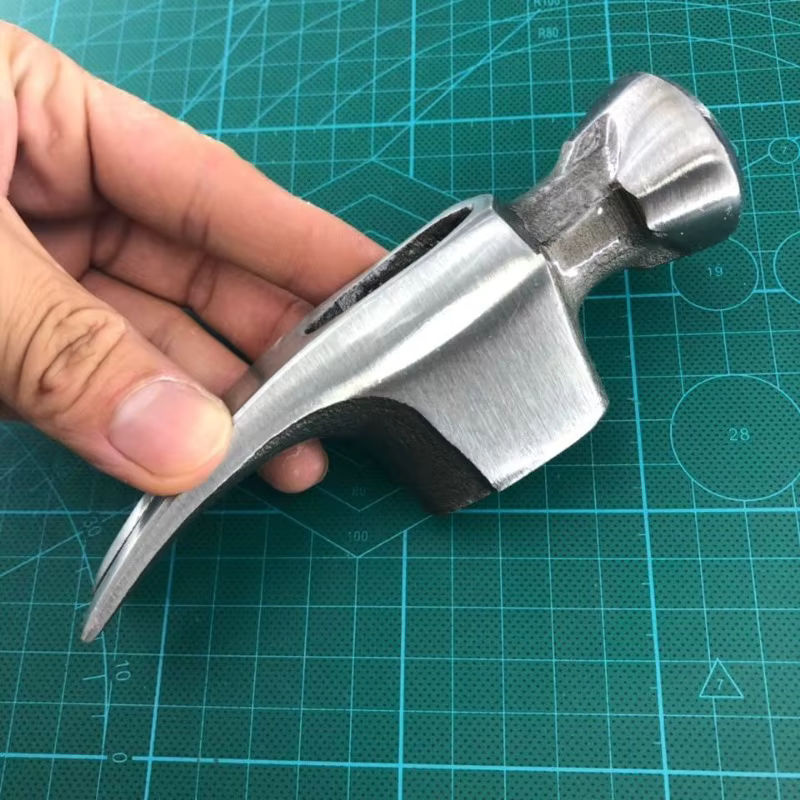 LISM Hammer mit Rundkopf aus High Carbon Stahl und Magnet für Holzbearbeitung und Schmieden in Silber - Bild 2