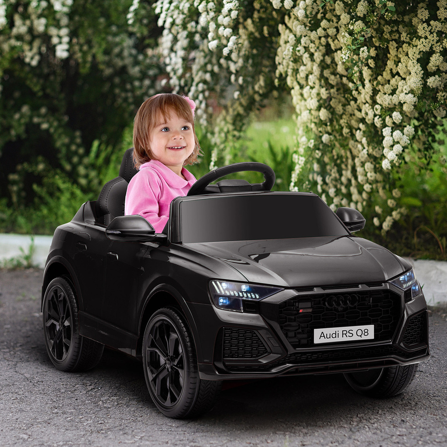 HOMCOM Audi Elektroauto, Elektrofahrzeug, Schwarz, ab 3 Jahre - Bild 2
