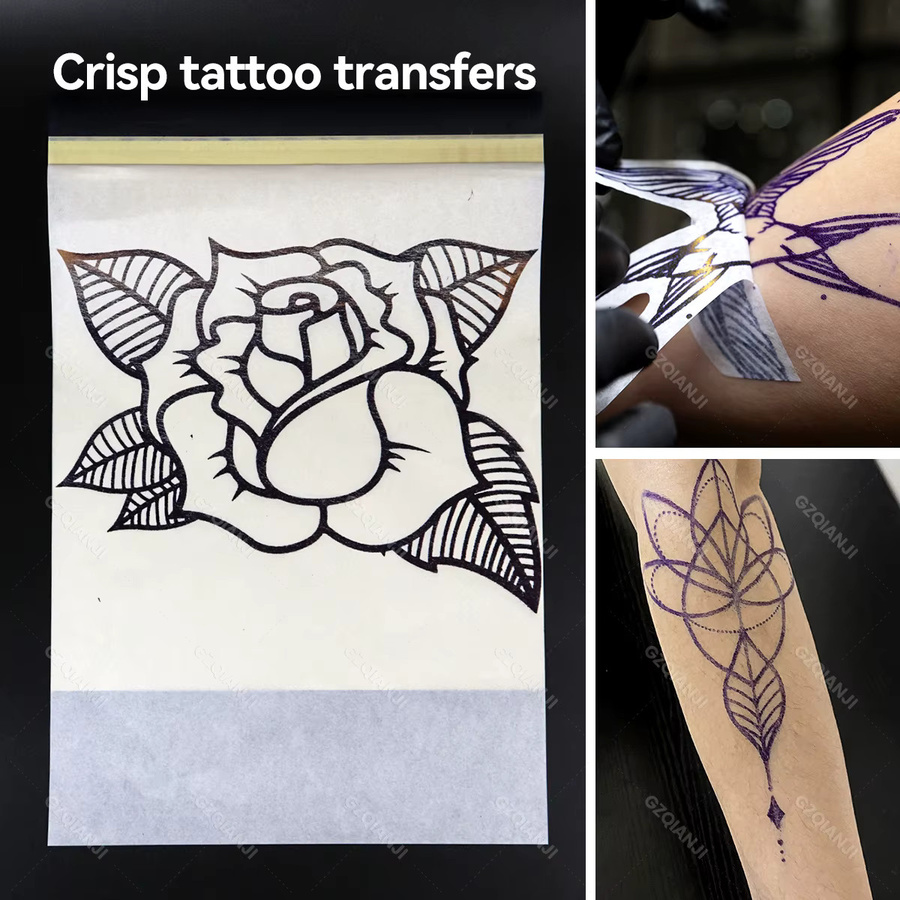 GZQIANJI 2-in-1 A4 Bluetooth Thermodrucker zum Drucken und Kopieren für Etiketten, Zeichnungsschablonen und Tattoo-Transferpapier in Weiß - Bild 4