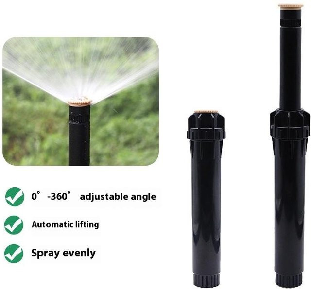 TPXCKz Vergrabener Sprinkler mit 1/2 Innengewinde für 360 Grad Rasenbewässerung aus Kunststoff - Bild 1