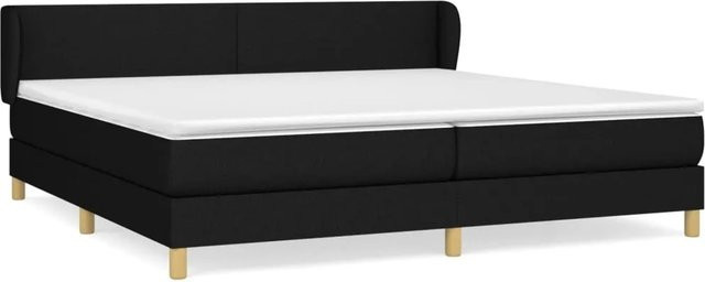 vidaXL Boxspringbett mit Matratze Hybrid-Design in Schwarz, B/T/H: 200 x 200 x 88 cm - Bild 1