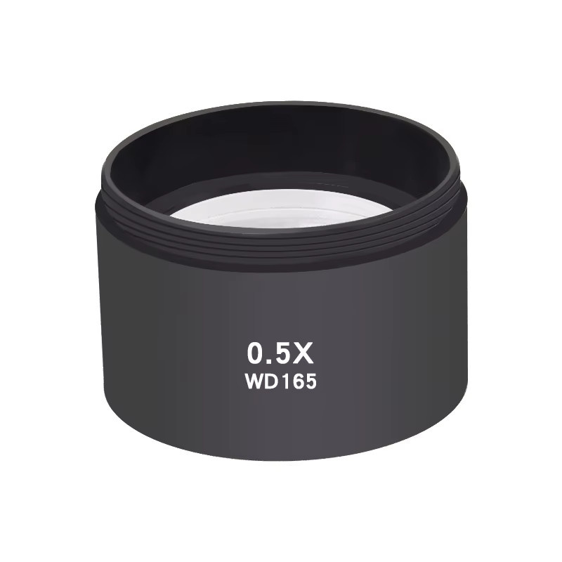 Western Digital WD165 0,5X und WD120 0,7X Trinokular Mikroskop Barlow Objektiv Zoom Stereo Mikroskop Kamera Hilfsobjektiv in Schwarz - Bild 2