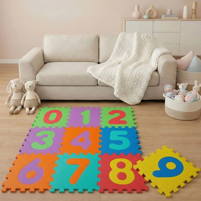 LittleTom Baby Puzzlematte Spielmatte, Bunt, 10-teiliges Set, ab 0 Jahre - Bild 1