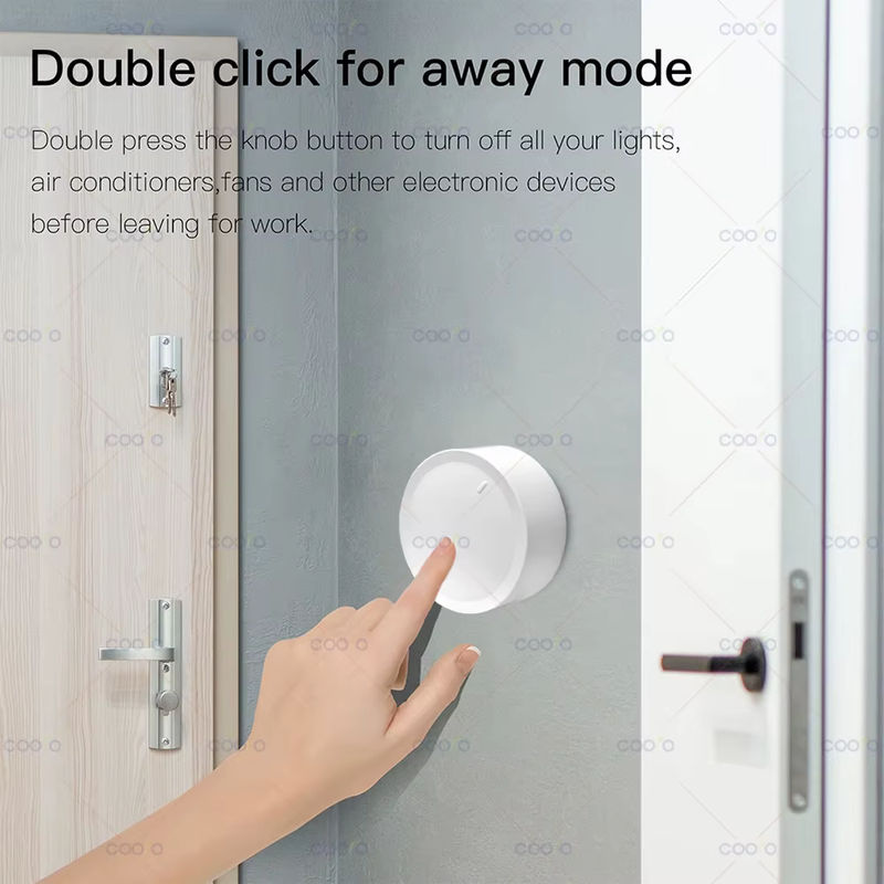 Tuya ZigBee Smart Knob Schalter von Coolo, drehbarer Dimmer und drahtlose Szene-Taste in Weiß zur Automatisierung deiner Haushaltsgeräte - Bild 6