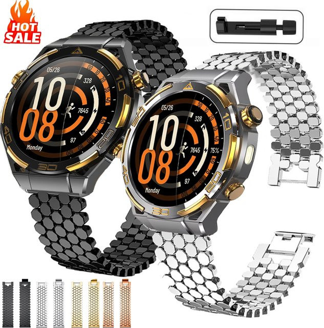 Blackview Uhrenarmband Edelstahl, Fisch Skala, 22 mm, Unisex - Bild 1