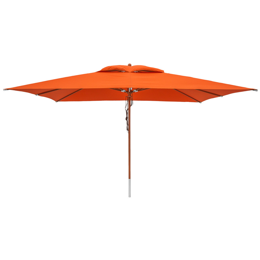 anndora Sonnenschirm eckig Orange mit Winddach und UV-Schutz, B/T: 400 x 300 cm - Bild 1