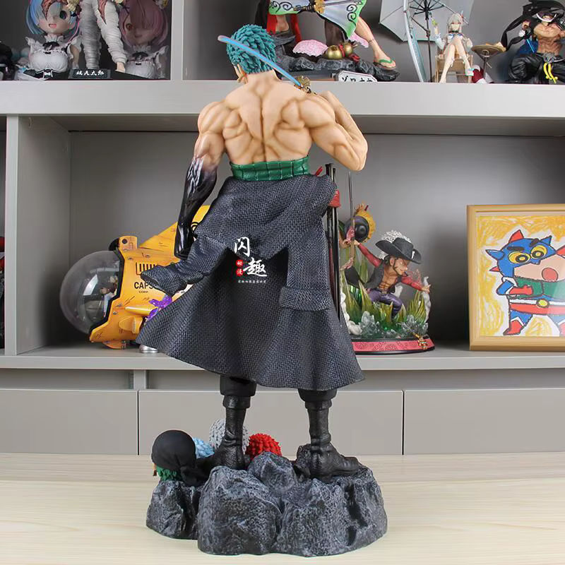 Bandai One Piece Roronoa Zoro Anime Actionfigur aus Kunststoff, mehrfarbig, Höhe: 50 cm - Bild 5