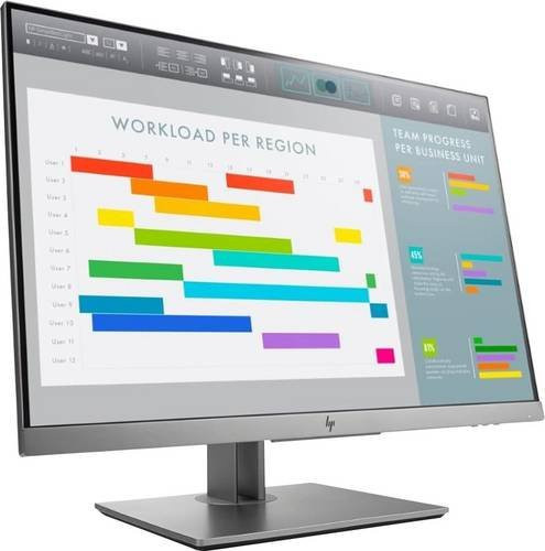 HP EliteDisplay E243i LED-Monitor Refurbished, 24 Zoll, 1920 x 1200 Pixel, 16:10, HDMI, Silber - Bild 1