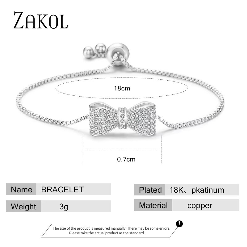 ZAKOL Armband, Schleife, Zirkonia-Kristall, Damen - Bild 3