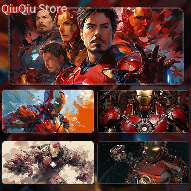 Potdemiel Iron Man Gaming-Mauspad in Multicolour mit HD-Druck, wasserdicht und rutschfest - Bild 1