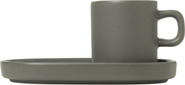 Blomus Espressotassen Set PILAR in Grau, 2er Set, 50 ml, Höhe: 5 cm, Durchmesser: 4 cm - Bild 1