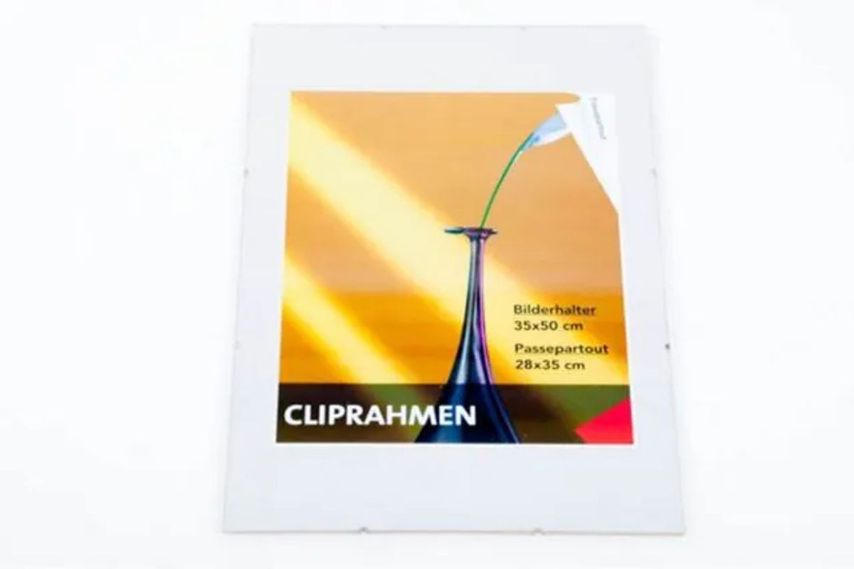 Buri Rahmenloser Cliprahmen Transparent für Wandmontage, B/H: 35 x 50 cm - Bild 1
