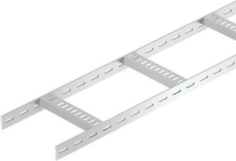 OBO Bettermann Kabelleiter Grau, Länge: 3 m, Breite: 100,00 mm, Höhe: 40,00 mm - Bild 1