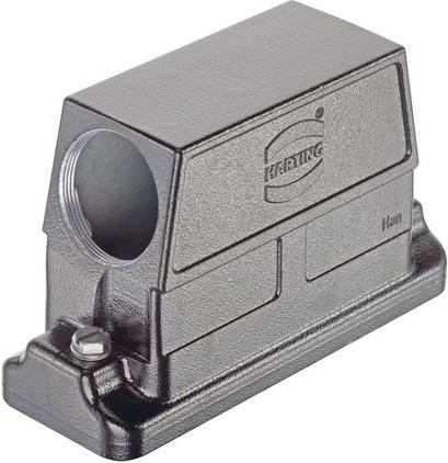 HARTING Tüllengehäuse aus Aluminium in Grau, Artikelnummer 19 39 724 0548 - Bild 1