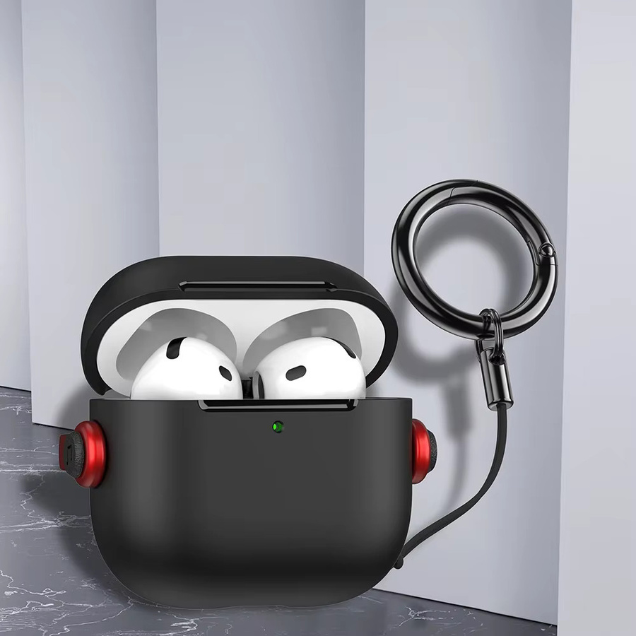 CASPTM Silikonhülle für Apple AirPods 1 2 3 4 und AirPods Pro 2 mit integriertem Telefonhalter - Bild 4