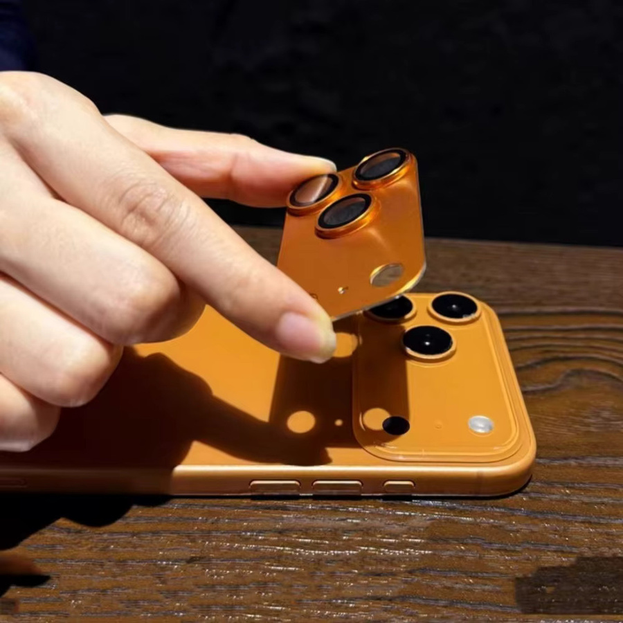 Metallglas-Kameraobjektivschutz für iPhone 17 Pro und iPhone 17 Pro Max sowie iPhone 17 Air in Schwarz - Bild 3