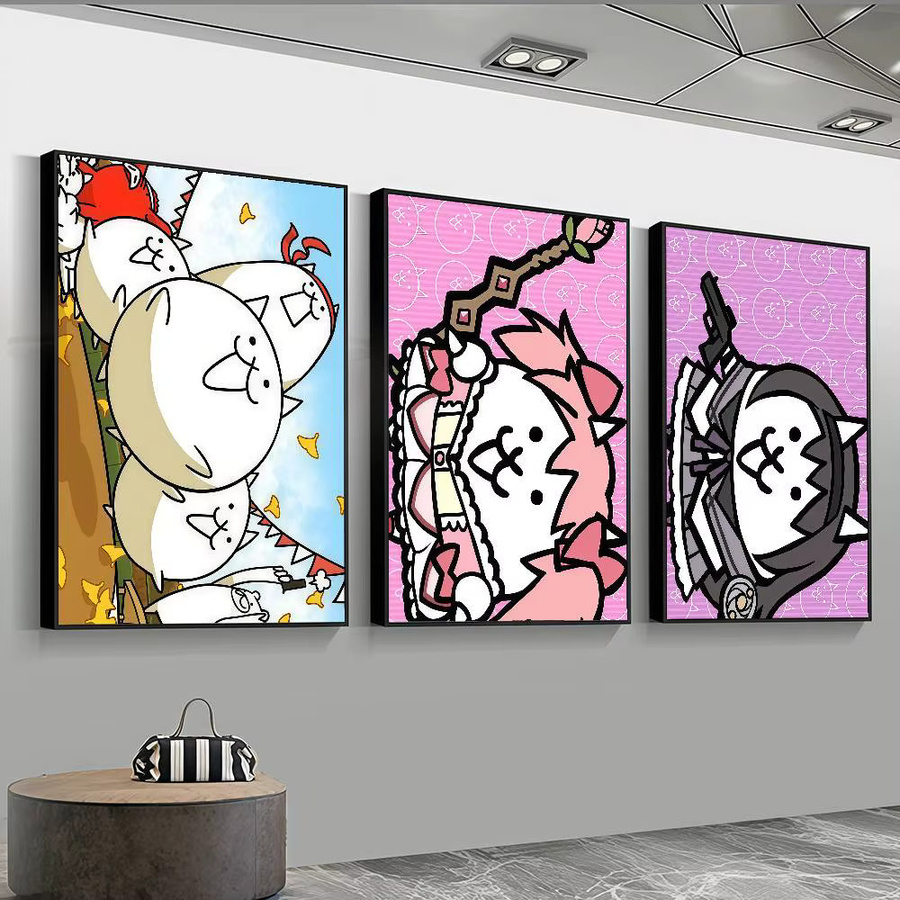 B-Battle Cats HD-Poster-Aufkleber in Multicolour, Rechteckig, B: 30,0 cm, H: 21,0 cm - Bild 3