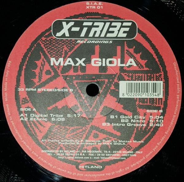 Max Giola - E.P. XTR01 X-Tribe 1998 Vinyl Single 12 Zoll Electronic Dance Grey - Bild 1