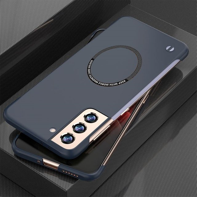 Magnetische kabellose Stoßfeste PC-Schutzhülle für Samsung Galaxy S23 S22 S21 S20 FE Ultra S10 Plus in Mint - Bild 1