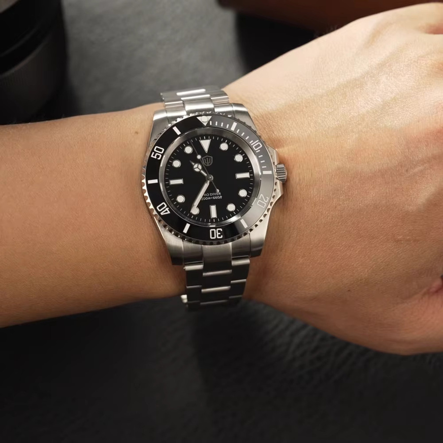 Watchdives Armbanduhr, Quarz, Edelstahl, Saphirglas, 20 ATM, Herren - Bild 5