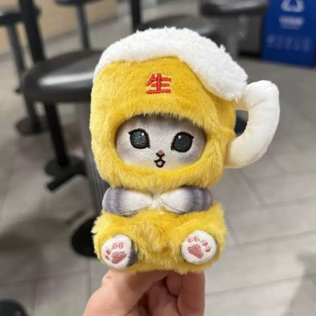 Yiran toy Mofusand Kawaii Haifischkatze Schlüsselanhänger, Plüschtiere, ab 14 Jahren - Bild 1