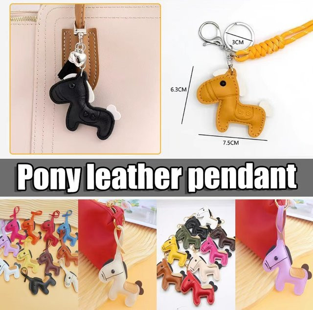 PatternHorse Leder-Auto-Schlüsselanhänger - Bild 1