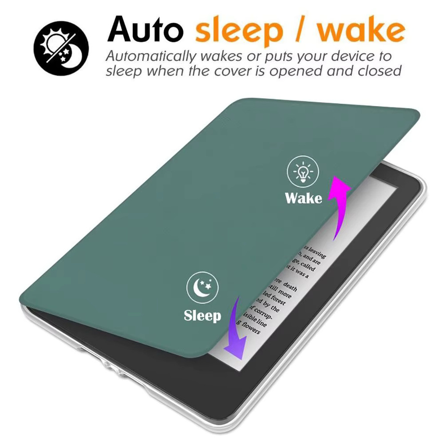 Stoßfeste E-Reader-Hülle aus Acryl mit Auto Sleep/Wake Funktion für Kindle Paperwhite 1/2/3/4/5 2024, 6–7 Zoll, Farbe: Blau - Bild 3