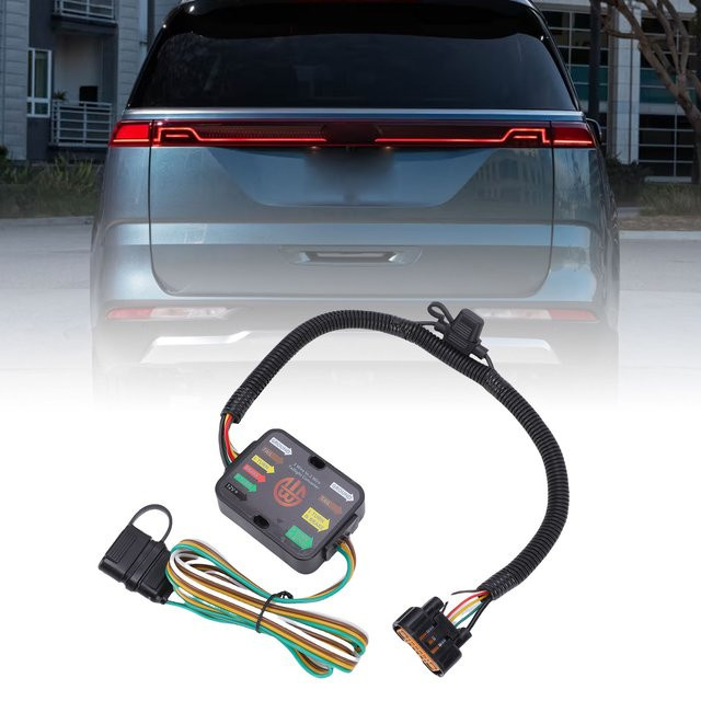 DOACT 4-poliger Anhängerkabelbaum 118784 in Schwarz, Plug-and-Play-Anhängerlichtverkabelung passend für Santa Fe, Palisade, Cruz und Tucson - Bild 1
