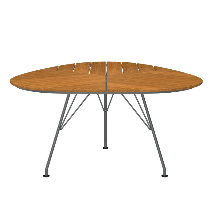 Houe Gartensitzgarnitur Set aus Bambus mit 3 Click Sesseln und LEAF Gartentisch in Olive Green, B/T: 146 x 146 cm - Bild 2