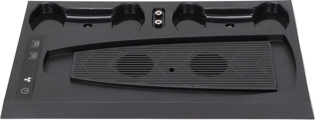 DIYelecs GP5-1510 Multifunktions-Lüfterbasis mit Dual-Controller-Ladestation in Schwarz - Bild 1