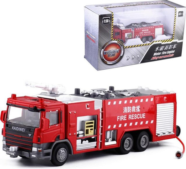 Binchi Keji Travel Feuerwehrauto Feuerlöschfahrzeug, Metall, mit Ton und Licht, ab 4 Jahren - Bild 1