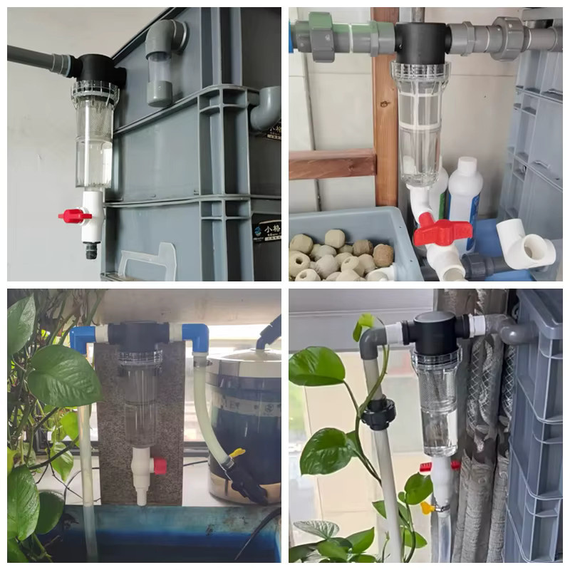 SgooHan Gartenschlauch Filter 1/2 Zoll für Bewässerung, Aquarium und Pool in Blau und Transparent - Bild 3