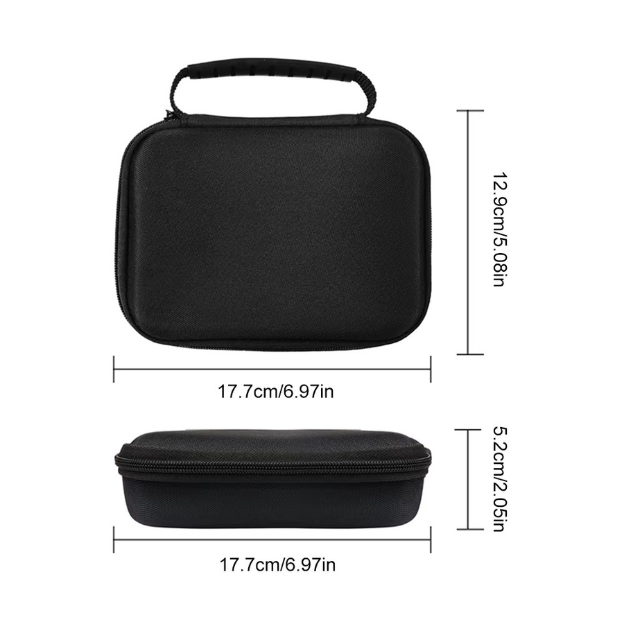 Anbernic RG406V Tragbare Organizer-Tasche, stoßfeste Reise-Aufbewahrungstasche mit Netztasche, Schwarz - Bild 6