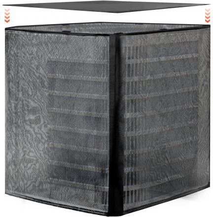 VEVOR Klimaanlagenabdeckung aus wasserdichtem Polyester mit abnehmbarem Dach, zweilagig, Schwarz, H x B x T: 914 x 812 x 812 cm - Bild 1