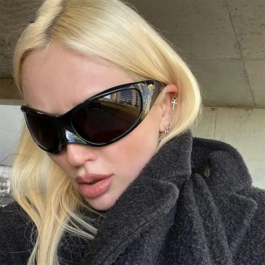 GENTLE LIU Sonnenbrille, Vollrand, Kunststoff, black, Unisex - Bild 2