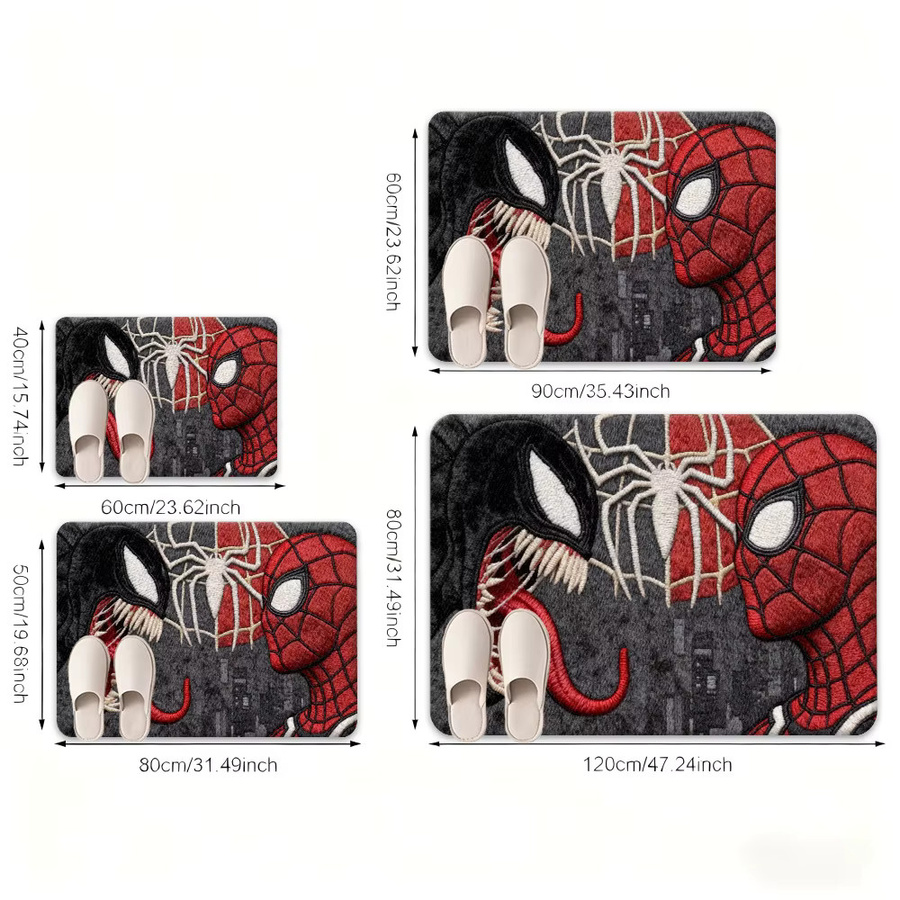 MARVEL Spider-Man Teppich von BEAST KINGDOM, rutschfester Flanellteppich mit Kinder-Motiv in Multicolour für Wohnzimmer und Schlafzimmer - Bild 3