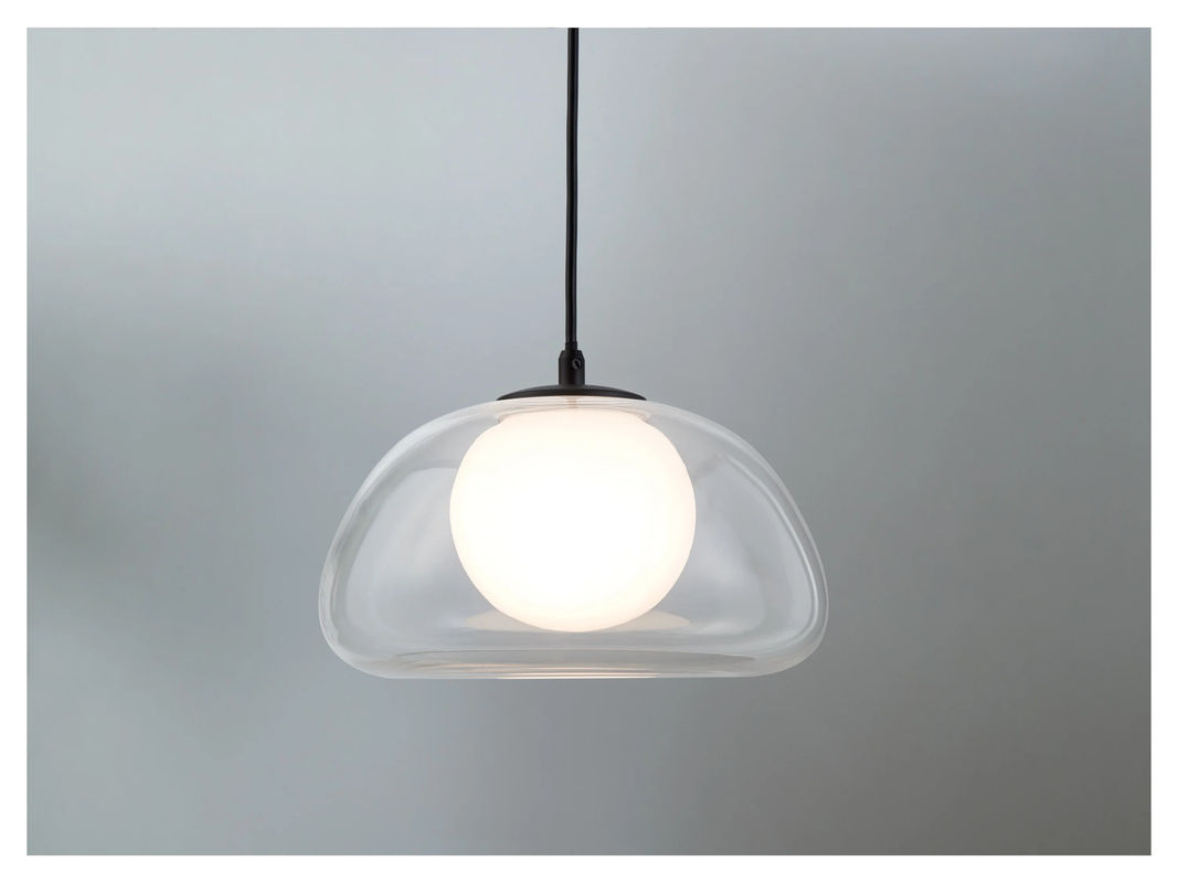 LIVARNO HOME LED-Pendelleuchte aus Glas in Transparent mit Stahl-Elementen - Bild 2