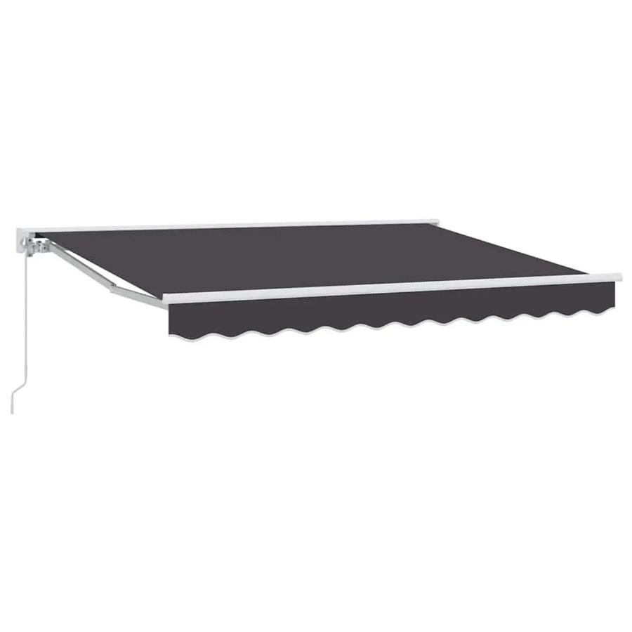 vidaXL Einziehbare Markise Anthrazit aus Polyester und Metall B: 250 cm, T: 200 cm, H: 165 cm - Bild 2