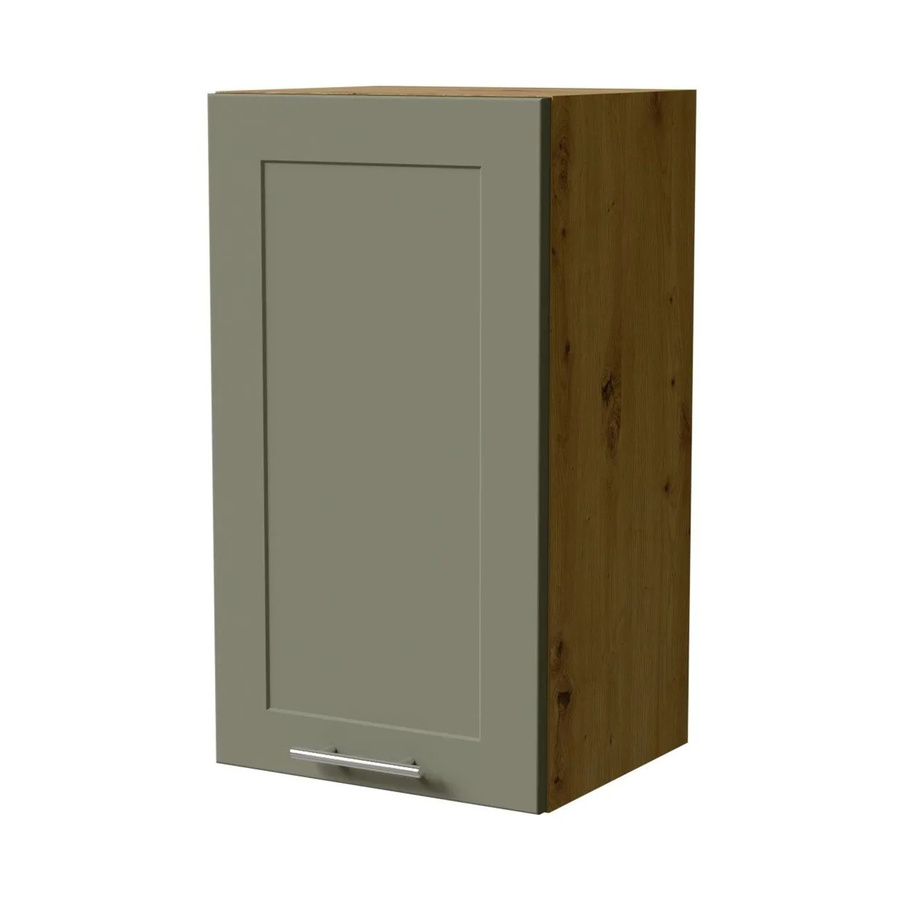 Feldmann-Wohnen Hängeschrank Oslo W2 Eiche Artisan und Reed Green Matt mit Soft-Close-Türen, B/T/H: 40 x 32,5 x 72 cm - Bild 2